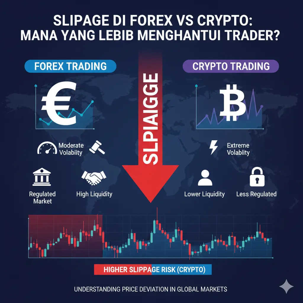 Slippage di Forex vs Crypto: Mana yang Lebih Menghantui Trader?