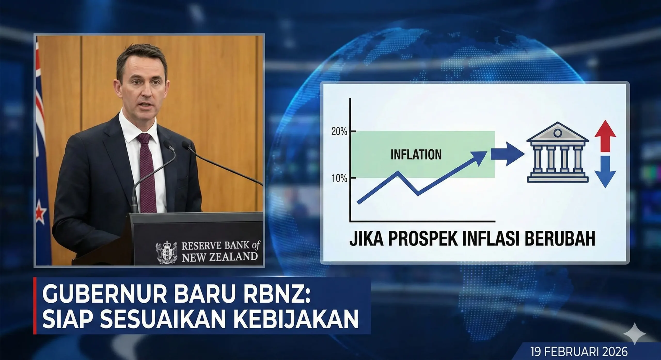 Gubernur Baru RBNZ Tegaskan Kesiapan Sesuaikan Kebijakan Jika Prospek Inflasi Berubah