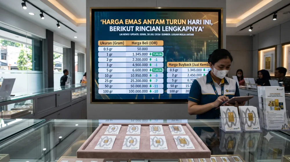 Harga Emas Antam Turun Hari Ini, Berikut Rincian Lengkapnya 1 Harga Emas Antam Turun Hari Ini, Berikut Rincian Lengkapnya