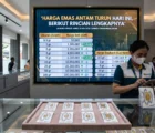 Harga Emas Antam Turun Hari Ini, Berikut Rincian Lengkapnya
