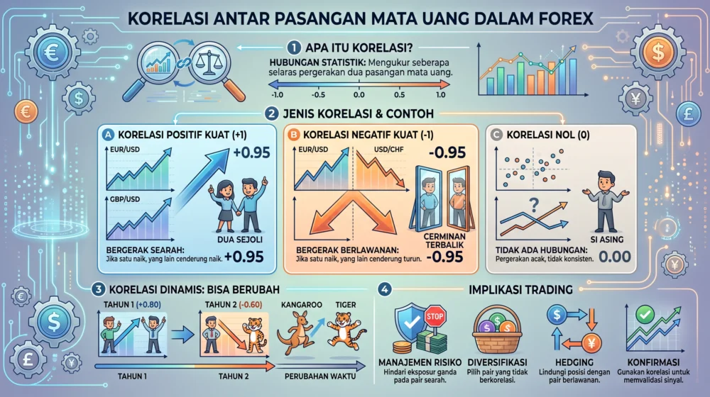 Korelasi Antar Pasangan Mata Uang dalam Forex