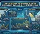Emas Bergerak Waspada di Sesi Asia, Sinyal Suku Bunga The Fed Jadi Sorotan