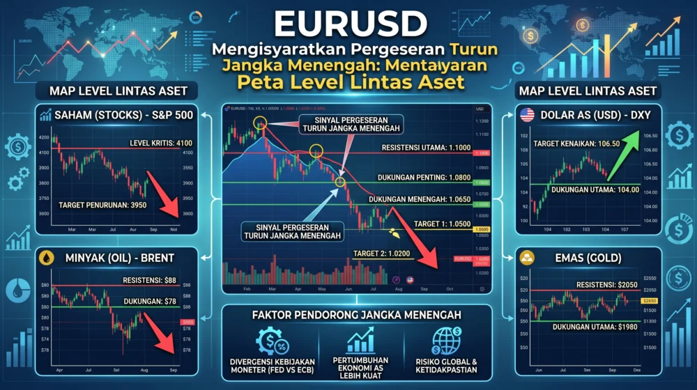 EURUSD Mengisyaratkan Pergeseran Turun Jangka Menengah: Peta Level Lintas Aset 1 EURUSD Mengisyaratkan Pergeseran Turun Jangka Menengah: Peta Level Lintas Aset