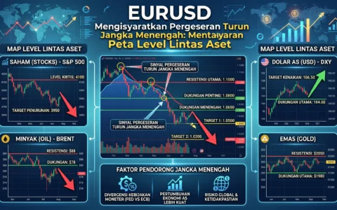 EURUSD Mengisyaratkan Pergeseran Turun Jangka Menengah: Peta Level Lintas Aset