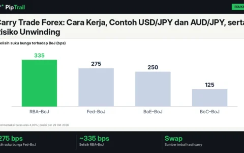 Carry Trade Forex: Cara Kerja, Contoh USD/JPY dan AUD/JPY, serta Risiko Unwinding