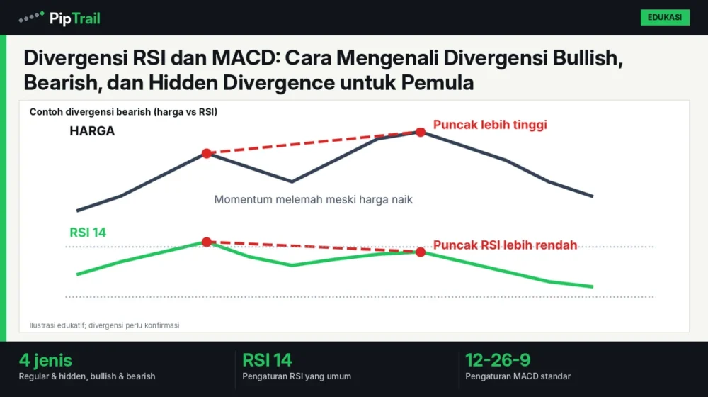 Divergensi RSI dan MACD: Cara Mengenali Divergensi Bullish, Bearish, dan Hidden Divergence untuk Pemula 1 Divergensi RSI dan MACD: Cara Mengenali Divergensi Bullish, Bearish, dan Hidden Divergence untuk Pemula