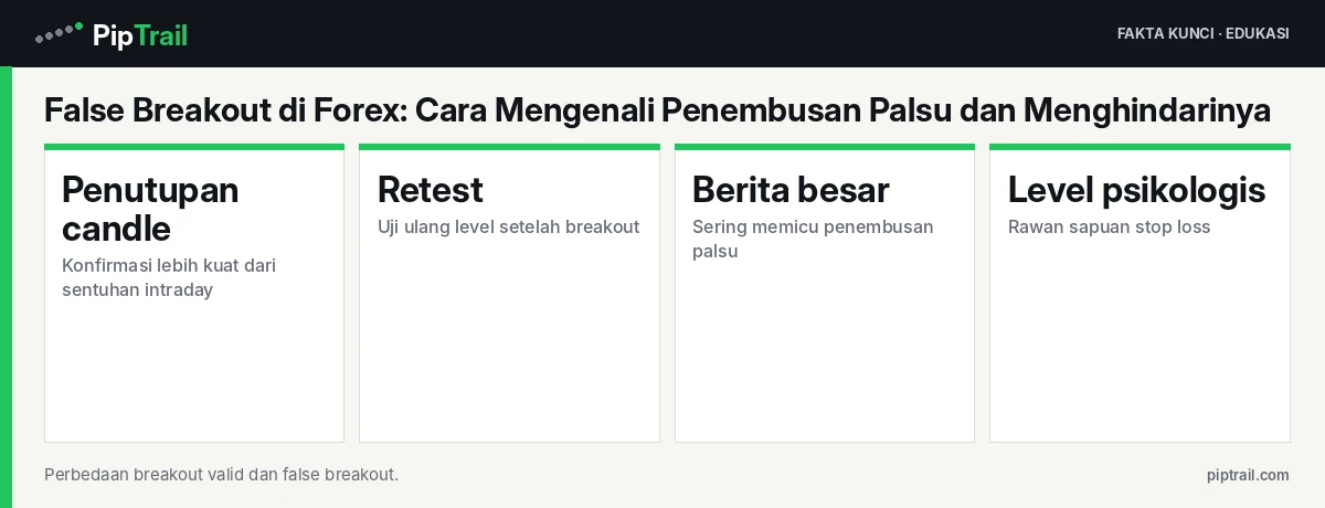 False Breakout di Forex: Cara Mengenali Penembusan Palsu dan Menghindarinya 2 Fakta kunci: False Breakout di Forex: Cara Mengenali Penembusan Palsu dan Menghindarinya