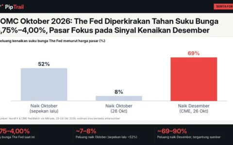 FOMC Oktober 2026: The Fed Diperkirakan Tahan Suku Bunga 3,75%–4,00%, Pasar Fokus pada Sinyal Kenaikan Desember