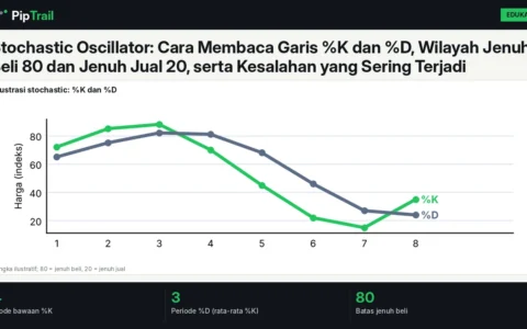 Stochastic Oscillator: Cara Membaca Garis %K dan %D, Wilayah Jenuh Beli 80 dan Jenuh Jual 20, serta Kesalahan yang Sering Terjadi