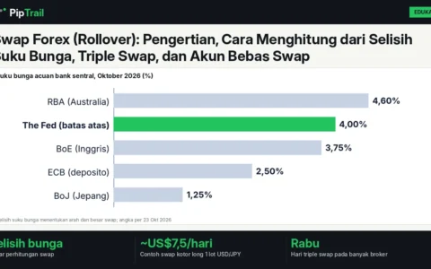 Swap Forex (Rollover): Pengertian, Cara Menghitung dari Selisih Suku Bunga, Triple Swap, dan Akun Bebas Swap